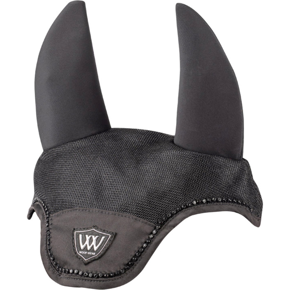 2026 Woof Wear Noise Cancelling Crystal Fly Veil WS0045-BKBK - Black